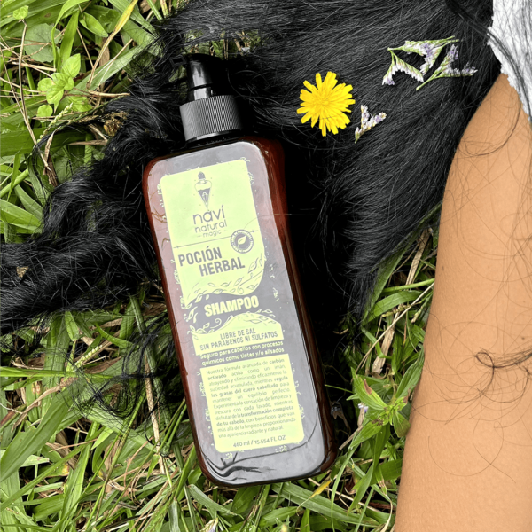 Shampoo poción herbal (anticaída y crecimiento) - Vegano - Imagen 2